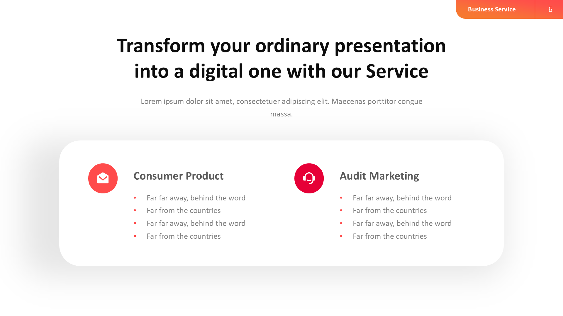 Service Business - Light (no Image) slide 6